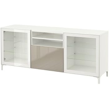 Amazon Com Ikea Tv Unit With Push Open Drawers White Selsviken