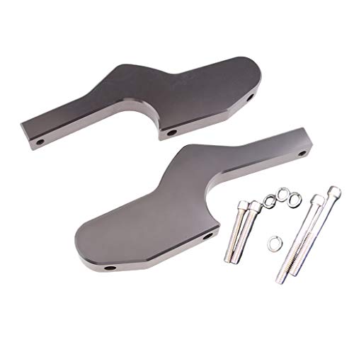 gazechimp Voetsteunverlenging Verlengde Voetsteunen Achter voor Vespa GTS 300ie Super Touring - Titanium - Afbeelding 4