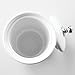 iDesign York Ceramic Canister with Lid - 3.5