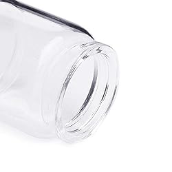 luzen 2Pcs 50ml Empty Clear Glass Bottles Vials