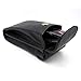 MyEyeglassCase Black Double eyeglasses case | Soft Sunglasses Case for Women | Semi Soft Dual Glasses Case with Magnetic Closure and Cleaning Cloth (IP822 Black)