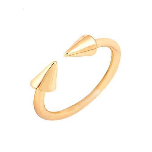 Elegant Double Arrow Adjustable Open Rings for Women and Girl