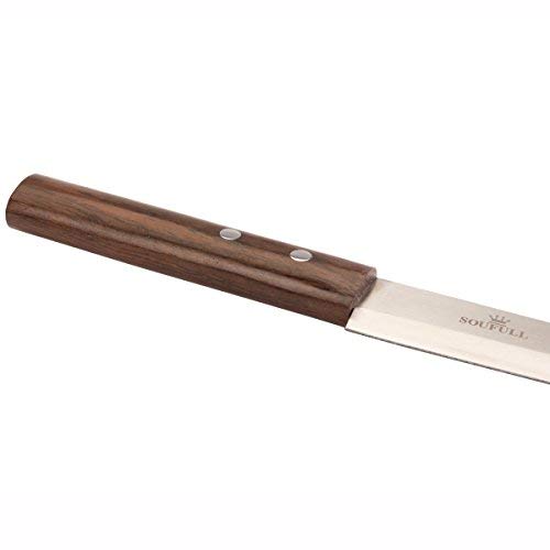 Professional Sashimi Sushi Knife,2/3 Tang Unbroken Soufull Japanese Surgical Grade stainless steel,325mm with Razor Sharp Blade, Gray Leather Wooden Handle with Double Riveted-Durable with Gift Box - Thumbnail 2
