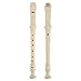 Pangda Descant Soprano Recorder German Style 8 Hole with Cleaning Rod, Black Storage Bag (Ivory White)