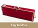 Covermates Keepsakes Gift Wrap Organizer - Holds up to 25 Rolls - Heavy Duty - Accessory Trays with Adjustable Compartments - Mesh Pocket - Holiday Storage, Red