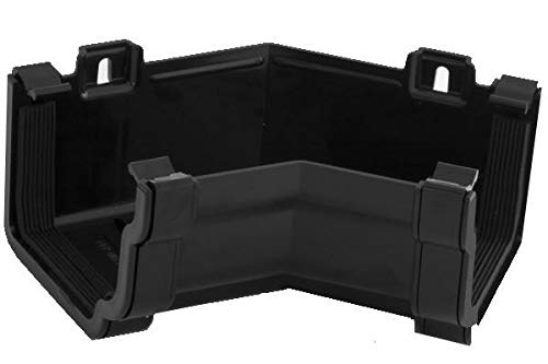 Swish SGA3B Black Ogee Guttering Internal 135 Degree Angle for 114x70 Ogee System