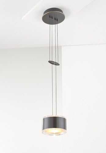 Holtkoetter 5701 HBOB GB60 Halogen Low-Voltage Pendant, Hand-Brushed Old Bronze with B-60 Glass