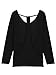 PERSUN Women's Versatile Sexy Long Sleeve Backless Drape Blouse T-shirt Top