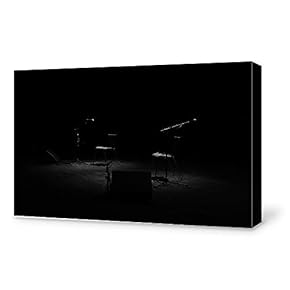 Deep Dark Abstract Painting Wall Decor for Living Room Framed