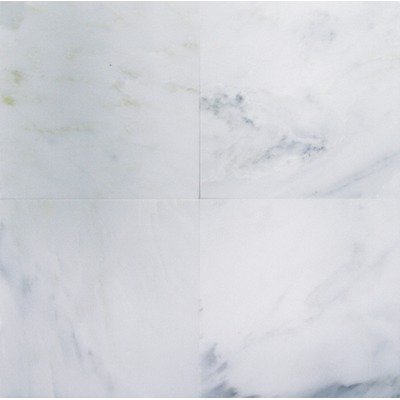 Bianco Carrara (White Carrera) Polished Marble 12 x 12 Tile