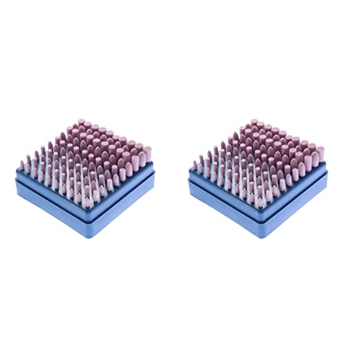 VILLCASE 200 pcs Tool Mm Cone Points Pink Mandrel