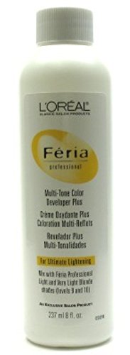 Loreal Feria Developer Plus Multi-Tone 8 Ounce(Lev 9-10) (235ml)