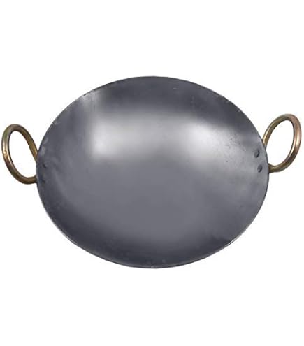 thumbnail image 2 of Reldor Heavy Duty Iron Karahi / Kadai / Wok – Traditional Balti Dish With Handles – Made In India 2 of 6