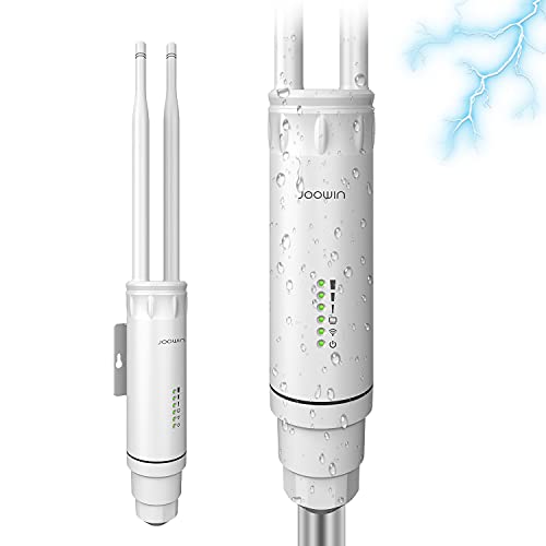 JOOWIN-1200-Mbps-Punto-de-Acceso-inalambrico-Exterior-24GHz-58GHz-Banda-Dual-Amplificador-de-senal-ApWiFi-RepetidorRouterPuente-Cuatro-ModosLleva-Antena-de-Alta-GananciaPoE