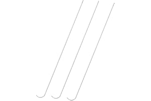 Knitting Thin Bead Needles Stainless Bead Spinner Needles Thin Bead Needles,Curved Beading Needles For Jewelry Making(3Pcs A)