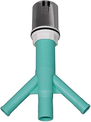 Amerigap T52 Extra Long Thread Air Gap with Twin Inlet Ports for Dishwasher and Disposal - Chrome