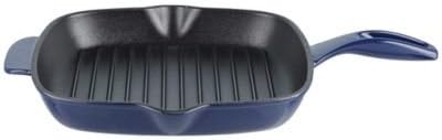 Lakeland 28cm Midnight Blue Square Cast Iron Grill Pan