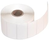 CompuLabel Direct Thermal Labels, 2-Inch x 1 Inch, White, Roll, Permanent Adhesive, Perforations Between Labels, 1300 per Roll, 12 Rolls per Carton (530550)