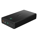 AUKEY 30000mAh Portable Charger with Quick Charge 3.0, Lightning & Micro-USB Input, 2 USB Outputs for Nintendo Switch 2017, iPhone 7/7 Plus, iPad Pro/Air 2 and More