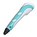 3D Printing Pen, IVSO® Intelligent 3D Printing Pen ABS Fibrous Material and Power Supply with Temperature Display for Drawing and Doodle Model Making Arts & Crafts Drawing. (Green)