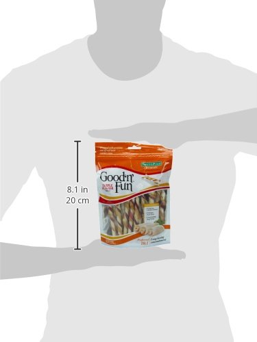 Good 'N' Fun Triple Flavor Twist Chews For Dogs, 22-Count