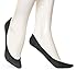 HUE Women's Hidden Cotton Liners, Black, Small/Medium