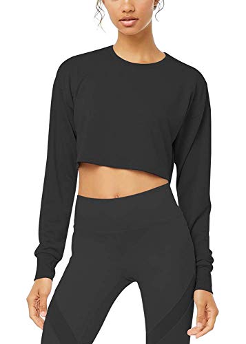 long sleeve cropped workout shirt