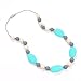 Silicone Teething Necklace - 12 Color Choices - Baby Safe For Mom To Wear - BPA-Free Beads To Chew - Stylish & Natural 