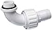 Hayward SP1485 1-1/2-Inch MIP White ABS Full-Flo 90-Degree Sweep Elbow Self-Aligning Double Male End Union