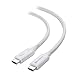 Cable Matters [Intel Certified] 20Gbps Thunderbolt 3 Cable 6.6 Feet (USB C Thunderbolt Cable) in White Supporting 100W Charging