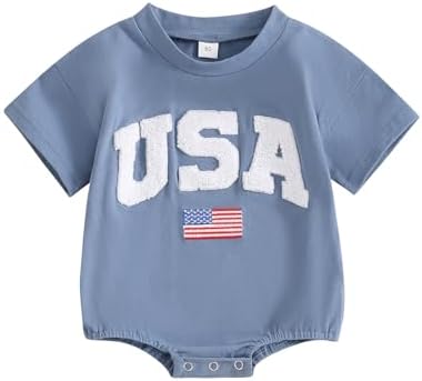 Amazon.com: MoZiKQin Baby Boy Girl 4th of July Outfit Newborn