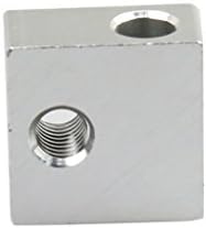 Censhaorme 5Pcs Aluminum Heater Block Heating for 3D printer,3D printer Printing Head Assembly for Makerbot MK7 MK8 3D Printer Extruder Accessory