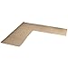 L-Shaped Berber-Textured Corner Rug Runner with Skid-Resistant Backing, Sand