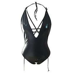Sexy Dominant Leather Lingerie For Women Cut Out