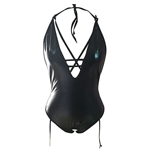 Sexy Dominant Leather Lingerie For Women Cut Out