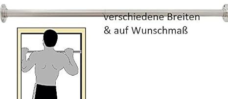 WUNSCHMASS (80-150 cm) Reckstange aus Edelstahl V2A Turnstange Einzelturnreck Turnreck Kletterstange