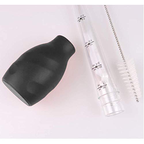Bulb Basters for Cooking, iKusor Turkey Baster Syringe, Food Grade, 30 milliliter(1 ounce), Black