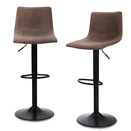 MAISON ARTS Swivel Bar Stools Set of 2 for Kitchen Counter Adjustable