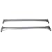 Roof Rack Compatible With 2013-2017 Nissan Pathfinder | Chrome Aluminum Top Cross Bar Rail Pair by IKON MOTORSPORTS | 2014 2015 2016 primary
