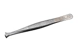 Aven 18201USA Pattern 35A Straight Broad High Precision Tweezer, Stainless Steel, 4-3/4