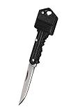 Key folding knife, blade, stainless steel handle (black004)