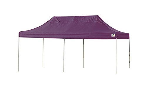 ShelterLogic 10x20 Straight Leg Pop-up Canopy, Black Roller Bag
