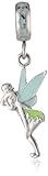Disney Stainless Steel Tinker Bell Enamel Dangle Bead Charm