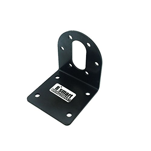 Bringsmart Black Mounting Bracket for 37mm Gearbox Diameter Gear Motor Parts Fixed DIY Experiment (37mm)