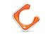 Hornit CLUG Bike Clip Indoor Outdoor Mountain Bicycle Rack Storage System, White/Orange, 43-62mm