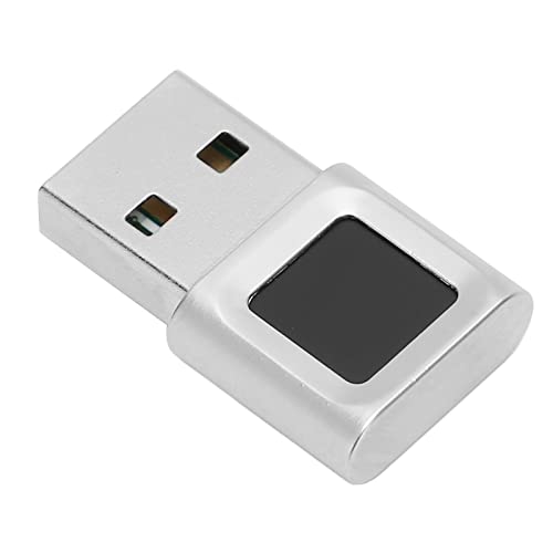 USB Fingerprint Reader, Portable Security Key Biometric Fingerprint Scanner USB Fingerprint Key Reader for 10 11 32/64 Bits, 360 Degrees Touch