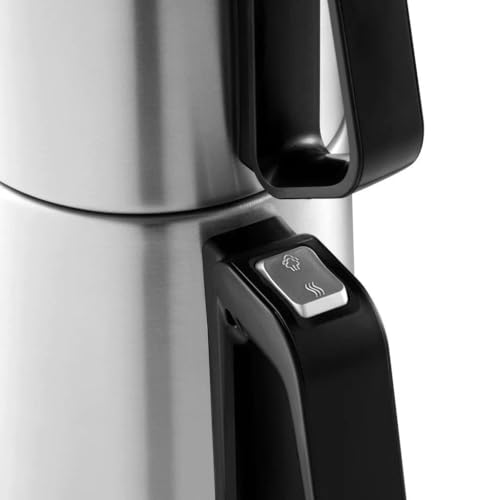 Arzum AR3143 Teacharm Tea Maker, Grey, 1800 W Electric Tea Maker with 1.8 Litre Water Tank, 1 Litre Glass Jug and Double Heating System
