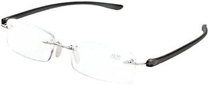 Huicai Ultra Light Fashion Design Rimless Frameless Reading Glasses Eyeglasses whit Case