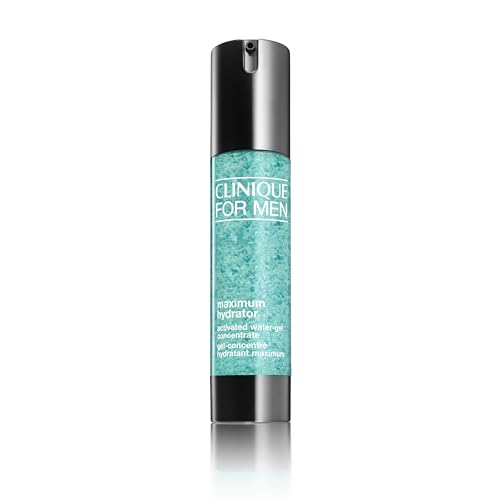 Clinique For Men Maximum Hydrator Activated Water-Gel Concentrate, Lightweight Moisturiser, 72-Hour Hydration, All Skin Types