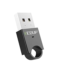 EDUP Adaptador USB Bluetooth CSR 4.0 Bluetooth Dongle Receptor Transferencia Inalámbrico para Auriculares Estéreo Música, Teclados, Ratón, Gamepads, Altavoces, Soporta Windows 10 8.1 8 7 XP Vista